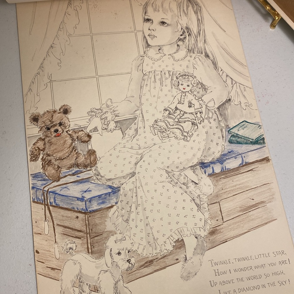 Vintage Red Farm Studio Kim’s Childhood Memories Coloring Book - Picture 4 of 13
